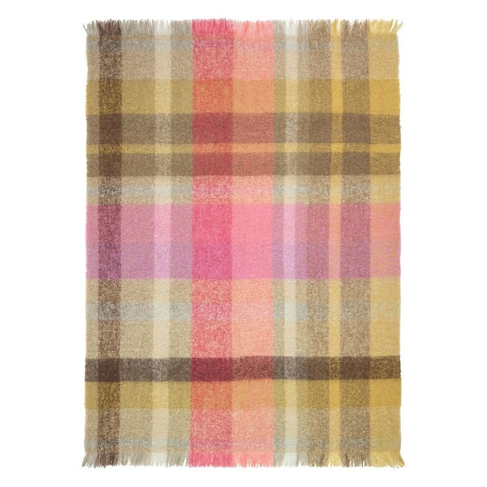 Fontaine Check Throw by Designers Guild in Sepia